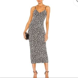AFRM Amina Dress in Spring Leopard